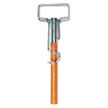 Boardwalk® Spring Grip Metal Head Mop Handle For Most Mop Heads, 60" Wood Handle freeshipping - TVN Wholesale
